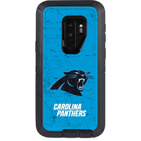NFL Carolina Panthers Distressed Alternate Otterbox Defender Galaxy Skin