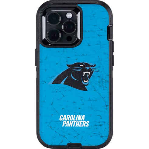 NFL Carolina Panthers Distressed Alternate Otterbox Defender iPhone Skin