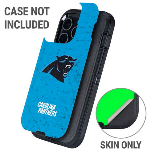 NFL Carolina Panthers Distressed Alternate Otterbox Defender iPhone Skin