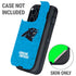 NFL Carolina Panthers Distressed Alternate Otterbox Defender iPhone Skin