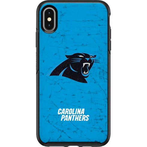 NFL Carolina Panthers Distressed Alternate Otterbox Symmetry iPhone Skin