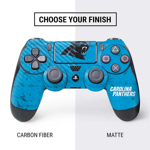 NFL Carolina Panthers Distressed Alternate PS4 Controller Skin