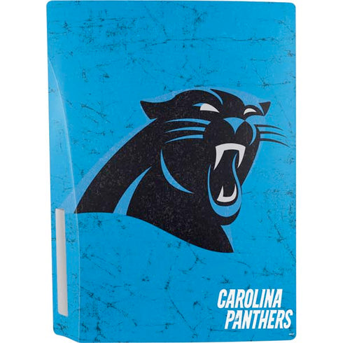 NFL Carolina Panthers Distressed Alternate PS5 Console Skin