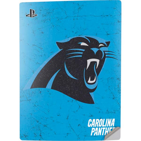 NFL Carolina Panthers Distressed Alternate PS5 Digital Edition Console Skin