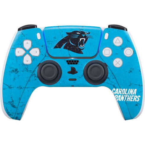 NFL Carolina Panthers Distressed Alternate PS5 Controller Skin