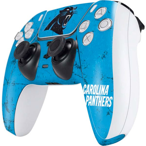 NFL Carolina Panthers Distressed Alternate PS5 Controller Skin