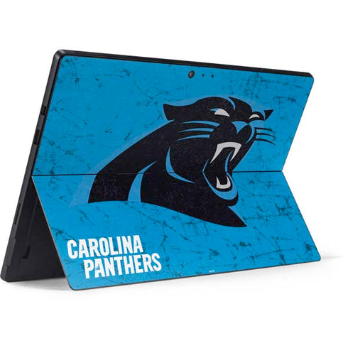 NFL Carolina Panthers Distressed Alternate Surface Pro 6 Skin