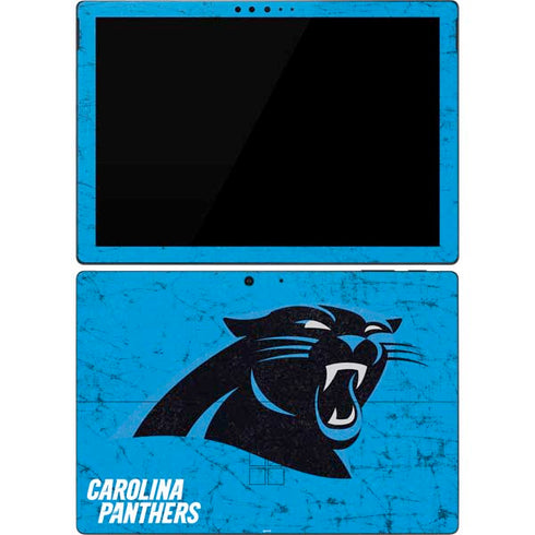 NFL Carolina Panthers Distressed Alternate Surface Pro 7 Skin