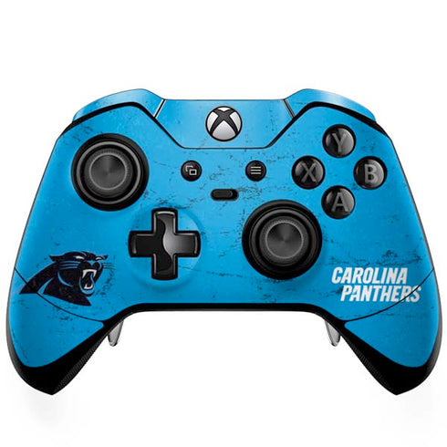 NFL Carolina Panthers Distressed Alternate Xbox One Elite Controller Skin