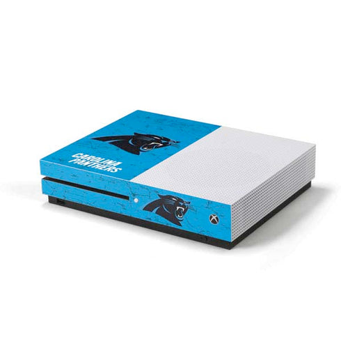 NFL Carolina Panthers Distressed Alternate Xbox One S Console Skin