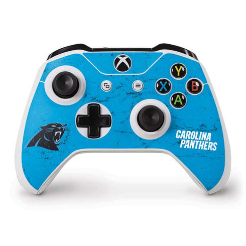 NFL Carolina Panthers Distressed Alternate Xbox One S Controller Skin