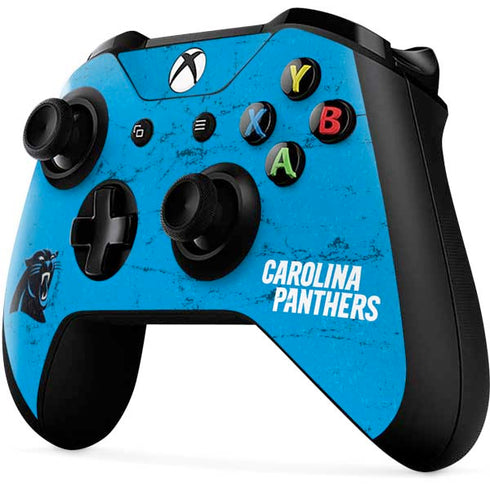 NFL Carolina Panthers Distressed Alternate Xbox One X Controller Skin