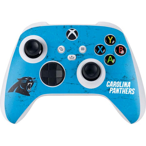 NFL Carolina Panthers Distressed Alternate Xbox Series S Controller Skin