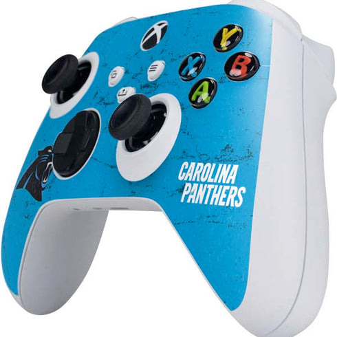 NFL Carolina Panthers Distressed Alternate Xbox Series S Controller Skin