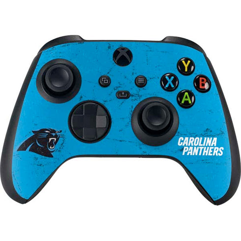 NFL Carolina Panthers Distressed Alternate Xbox Series X Controller Skin