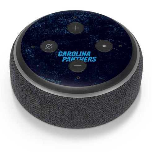NFL Carolina Panthers Distressed Amazon Echo Dot Skin