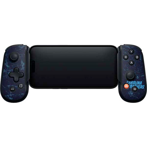 NFL Carolina Panthers Distressed Backbone One for iPhone Game Controller Skin