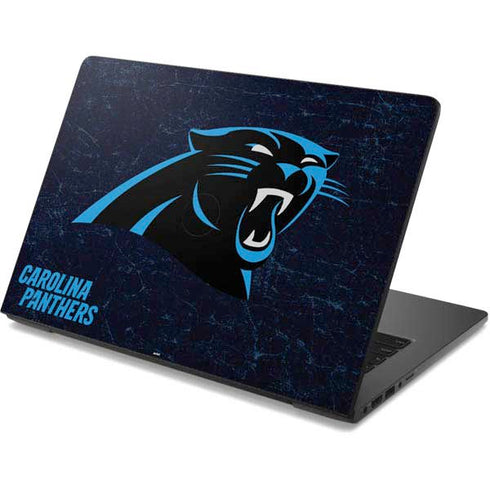 NFL Carolina Panthers Distressed Dell Chromebook Skin