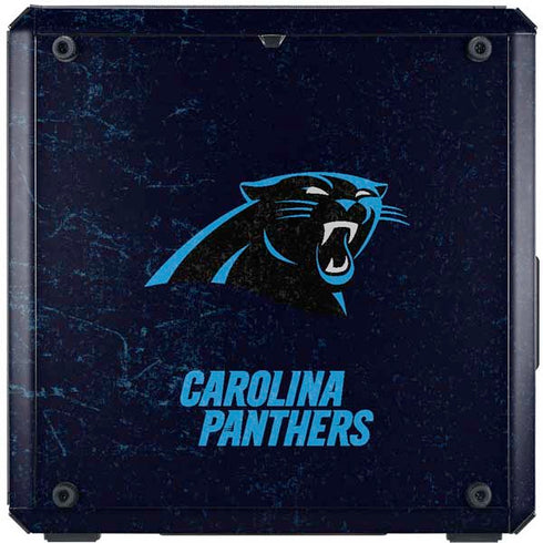 NFL Carolina Panthers Distressed Cooler Master MasterBox Q300L Mini Tower Skin