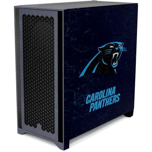 NFL Carolina Panthers Distressed Corsair 4000D Tempered Glass Mid-Tower ATX Case Skin