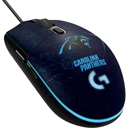 NFL Carolina Panthers Distressed G203 Prodigy RGB Wired Gaming Mouse Skin