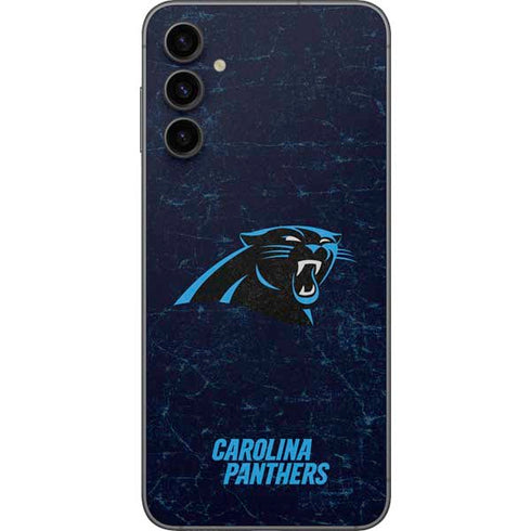 NFL Carolina Panthers Distressed Galaxy A14 5G Skin