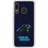 NFL Carolina Panthers Distressed Galaxy A20 Clear Case