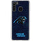 NFL Carolina Panthers Distressed Galaxy A21 Clear Case