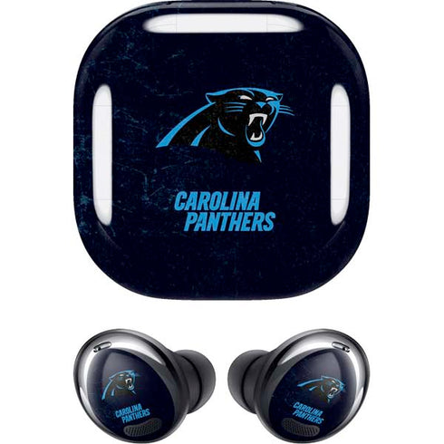 NFL Carolina Panthers Distressed Galaxy Buds Pro Skin