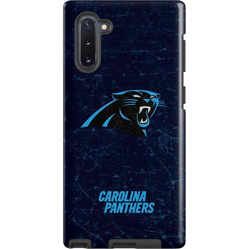 NFL Carolina Panthers Distressed Galaxy Note 10 Pro Case