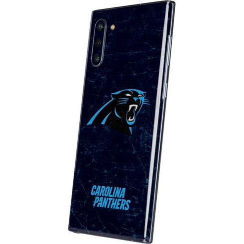 NFL Carolina Panthers Distressed Galaxy Note 10 Skin