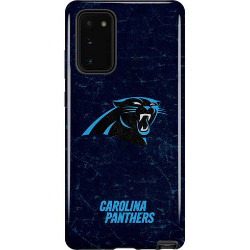 NFL Carolina Panthers Distressed Galaxy Note20 5G Pro Case