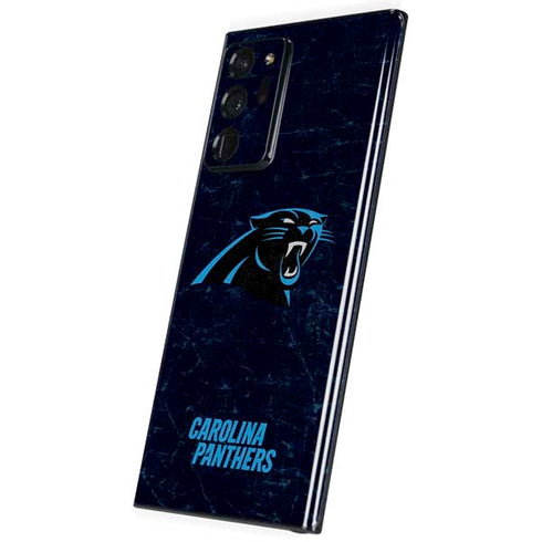 NFL Carolina Panthers Distressed Galaxy Note20 Ultra 5G Skin