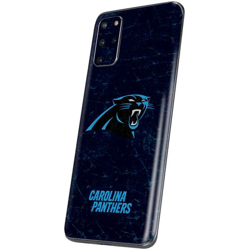 NFL Carolina Panthers Distressed Galaxy S20 Plus Skin