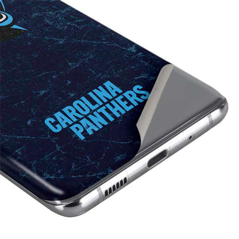 NFL Carolina Panthers Distressed Galaxy S20 Plus Skin