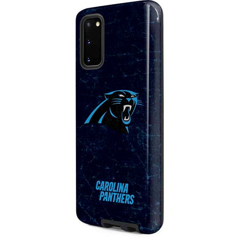 NFL Carolina Panthers Distressed Galaxy S20 Pro Case