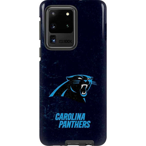 NFL Carolina Panthers Distressed Galaxy S20 Ultra 5G Pro Case