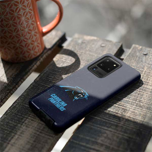 NFL Carolina Panthers Distressed Galaxy S20 Ultra 5G Pro Case
