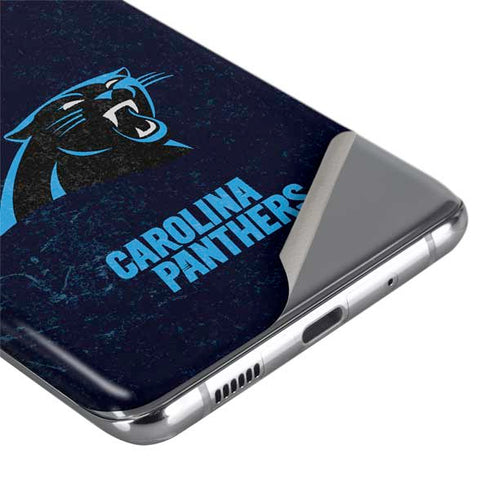 NFL Carolina Panthers Distressed Galaxy S20 Ultra 5G Skin