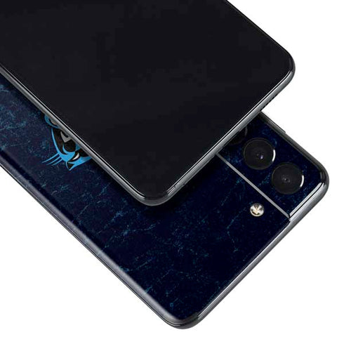 NFL Carolina Panthers Distressed Galaxy S21 Plus 5G Skin