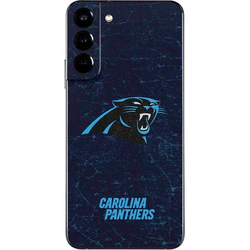 NFL Carolina Panthers Distressed Galaxy S22 Plus Skin
