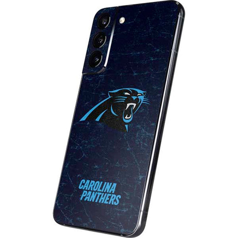 NFL Carolina Panthers Distressed Galaxy S22 Plus Skin