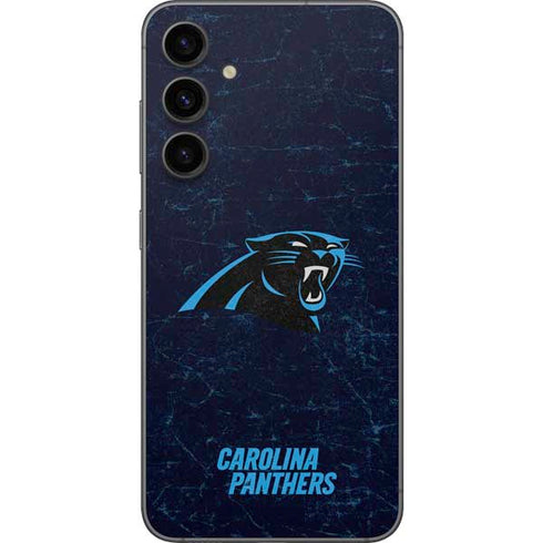 NFL Carolina Panthers Distressed Galaxy S23 FE Skin