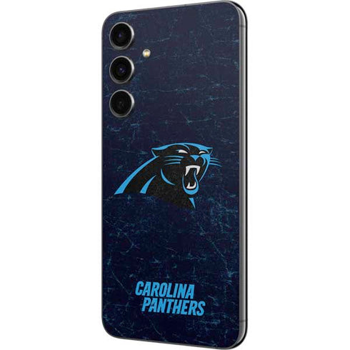 NFL Carolina Panthers Distressed Galaxy S23 FE Skin