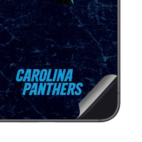 NFL Carolina Panthers Distressed Galaxy S23 FE Skin