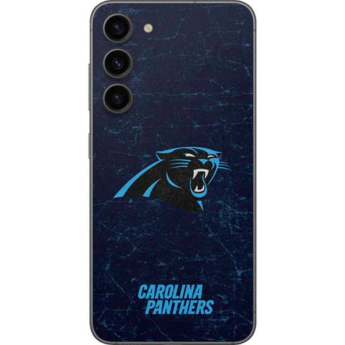 NFL Carolina Panthers Distressed Galaxy S23 Plus Skin