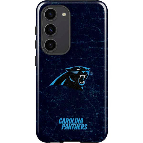 NFL Carolina Panthers Distressed Galaxy S23 Pro Case