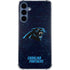 NFL Carolina Panthers Distressed Galaxy S24 Clear Case