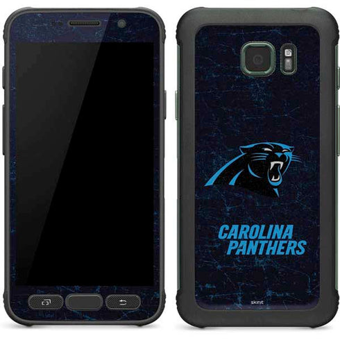 NFL Carolina Panthers Distressed Galaxy S7 Active Skin