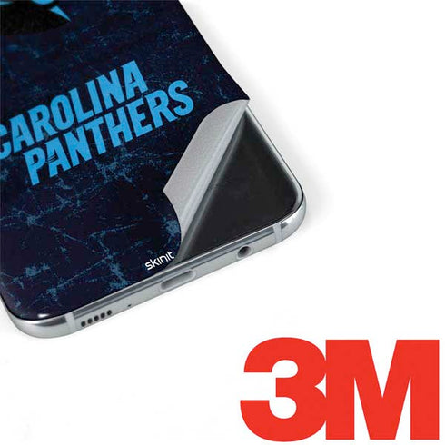 NFL Carolina Panthers Distressed Galaxy S8 Skin